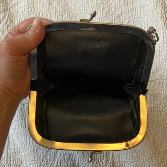 Vintage Black Suede Purse - Picture 8 of 8